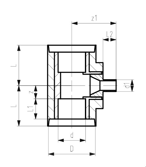 738.204.506 GF COOL-FIT 2.0 T-STUK D40 x 63 mm