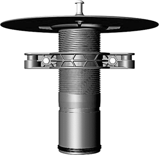 747596 Verstelbare noodoverstort daktrechter 75mm zonder baldkorf