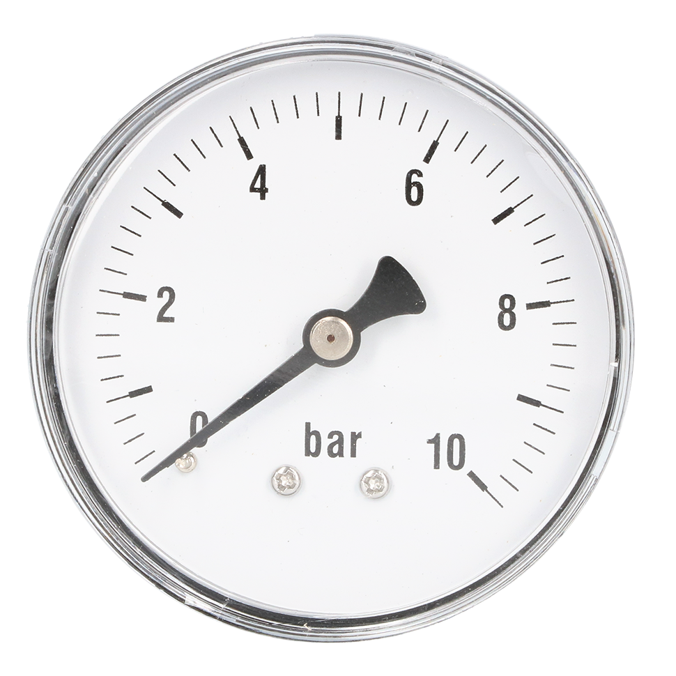 Manometer droog, achteraansluiting