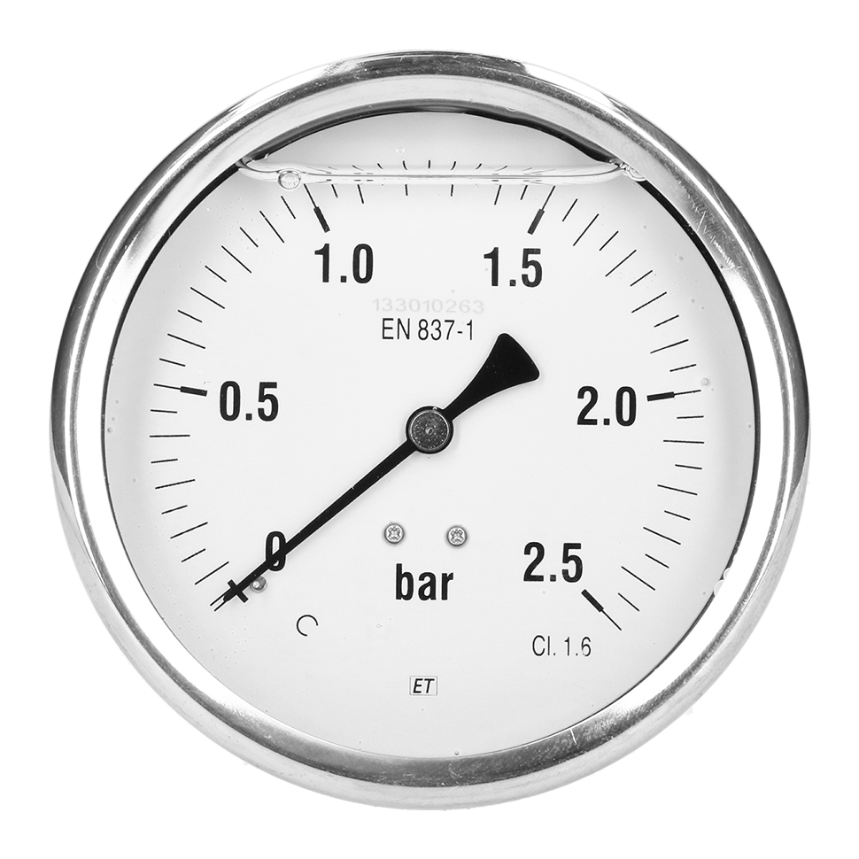 Manometer glycerine gevuld
