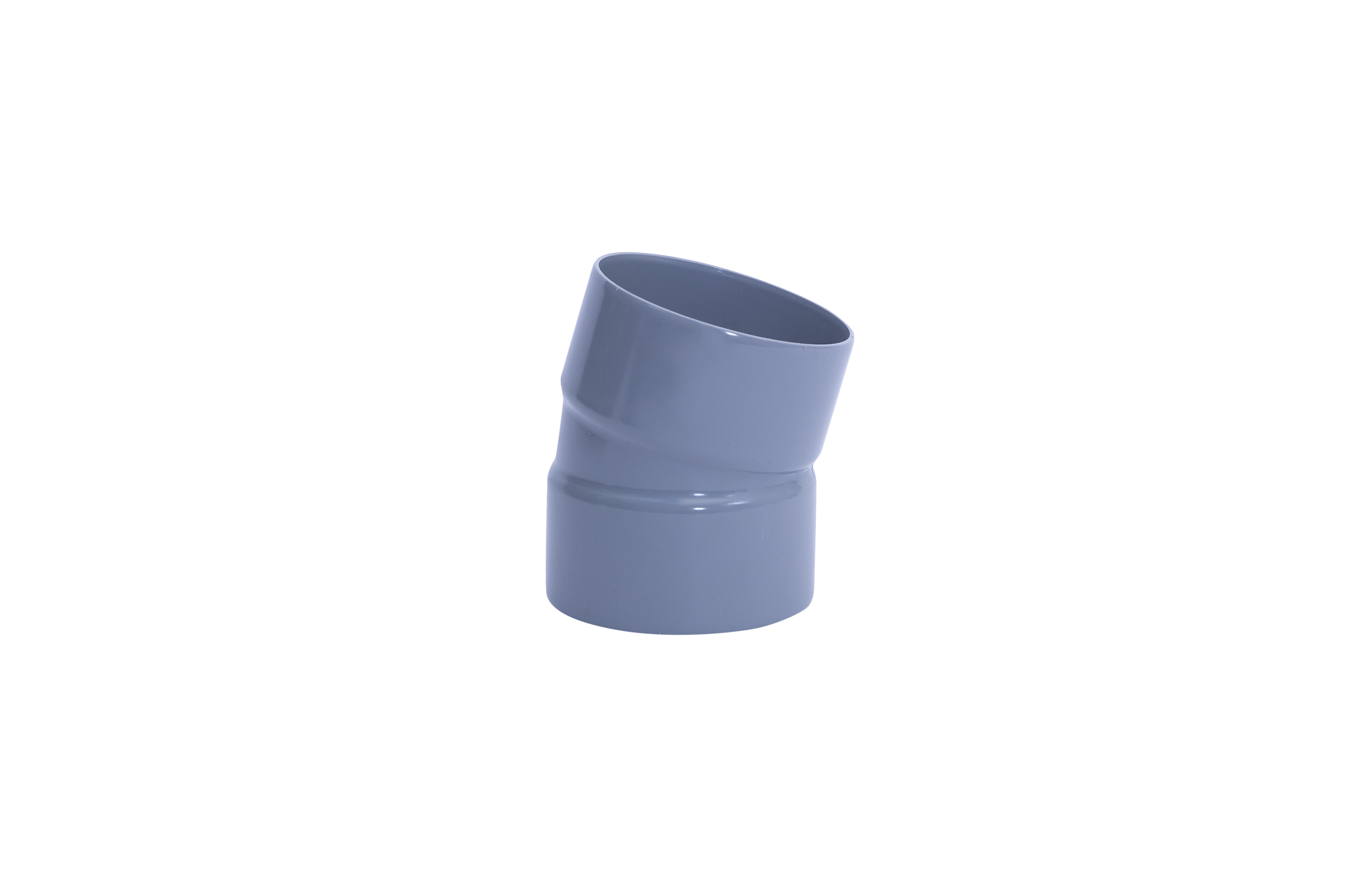 9303.110015 PVC BOCHT 110 mm 15° 2 x LIJM GRIJS