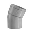 9304.032022 PVC BOCHT 32 mm 22° L/SPIE  GRIJS
