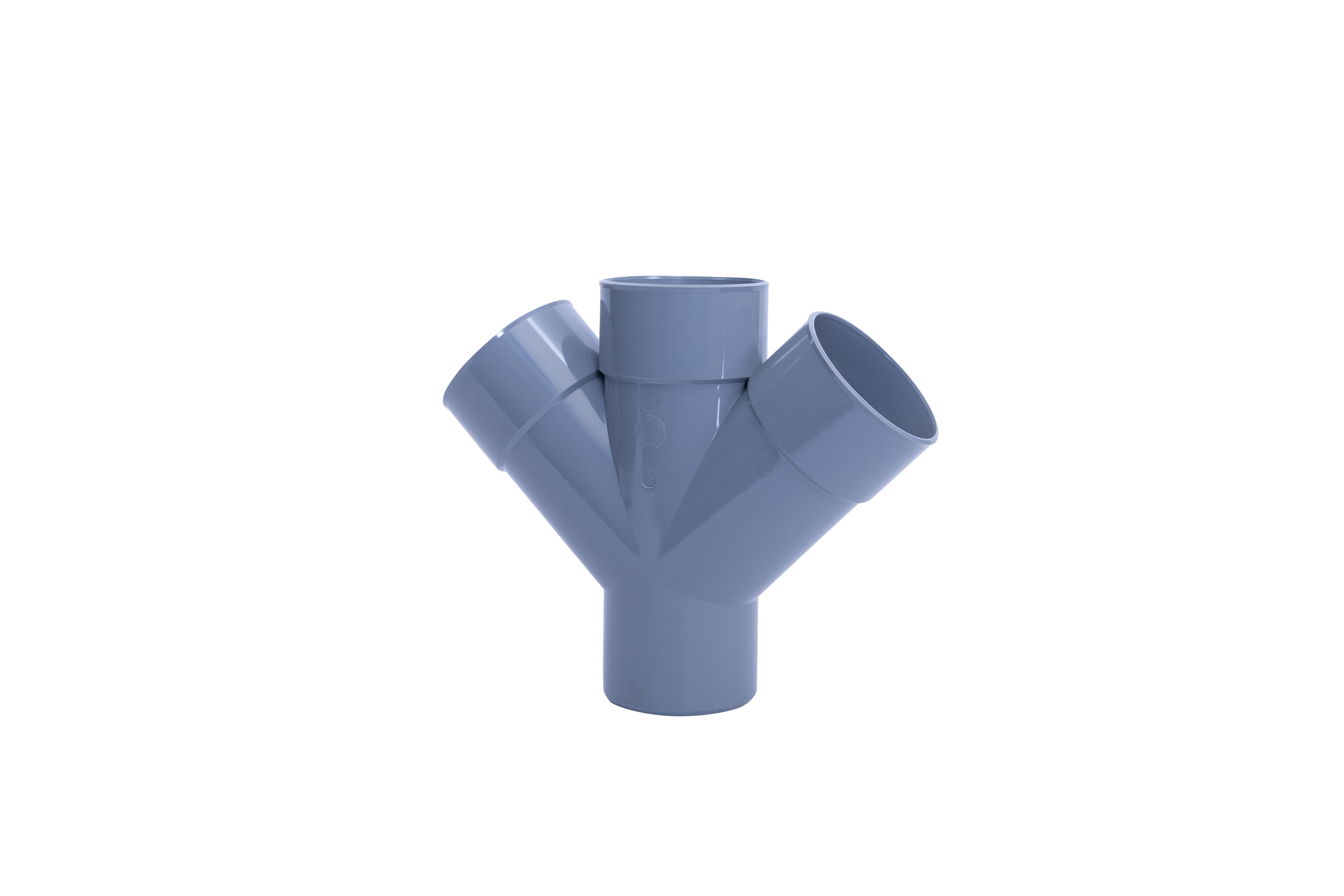 9307.045040 PVC DUBBEL T-STUK 40 mm 45° 3xL/SP