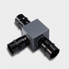 452900 PVC T-stuk kubus 110