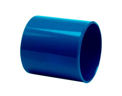 9308.700050 PVC DUBBELE LIJMMOF 50 mm BLAUW