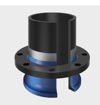 REX.38129 REX FLENS/KRAAGB. 110mm SDR17 GRIJS