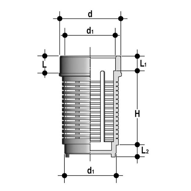 SZIV020 PVC-U FIP ZUIGKORF 20 mm SZIV